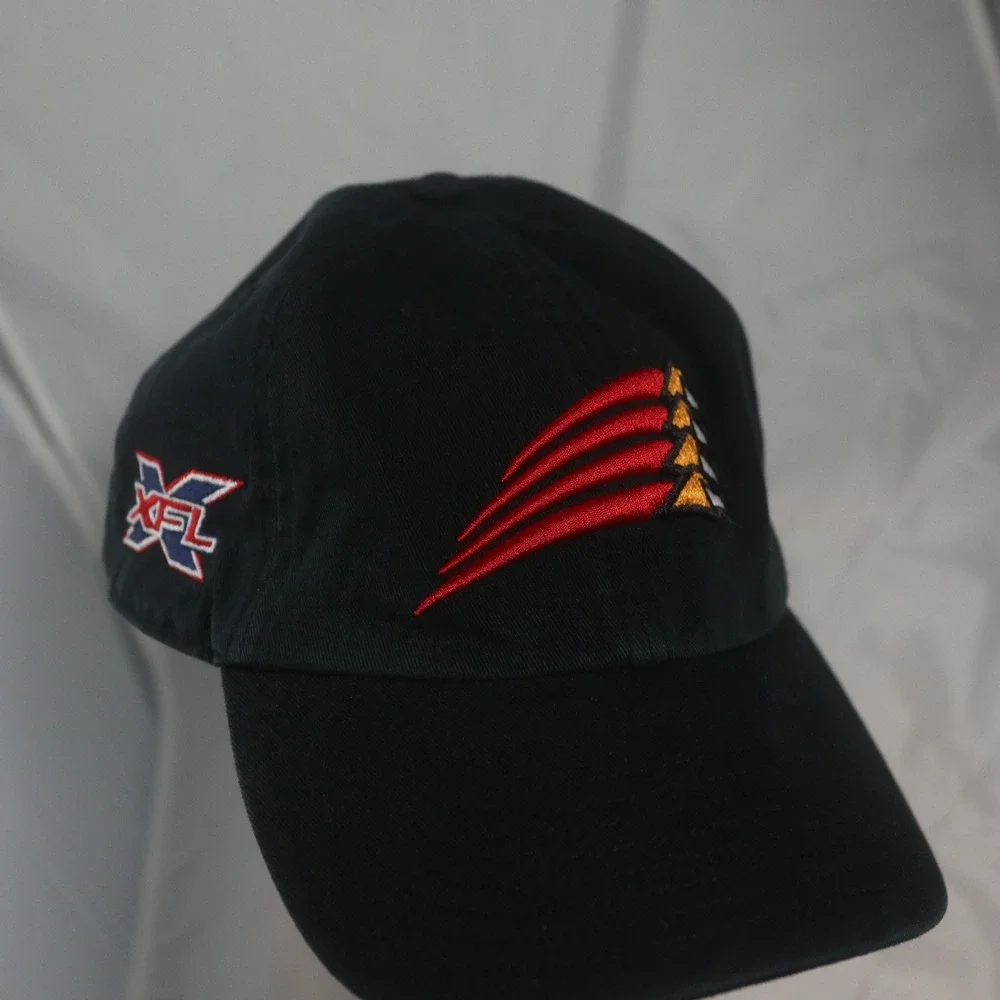 Vintage XFL Orlando Guardians 47 Brand Strapback Hat Black